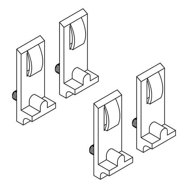 Kohler Shelf Clips Service Kit 1374721 Zoro